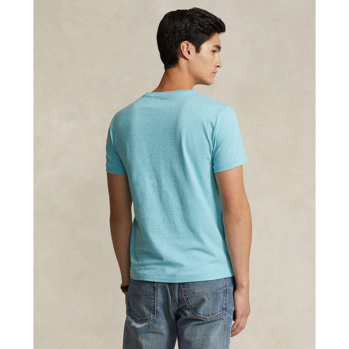 Polo Ralph Lauren - Custom Slim Fit Jersey Crewneck T-Shirt - Turquoise Nova Heather