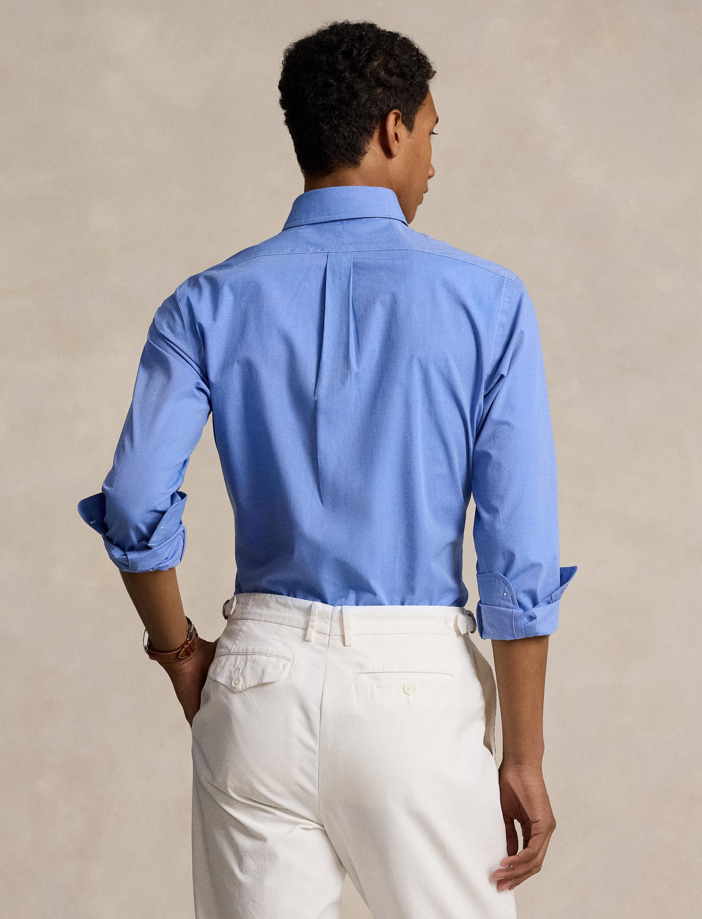 Polo Ralph Lauren - Poplin Custom Fit Stretch Shirt - Blue