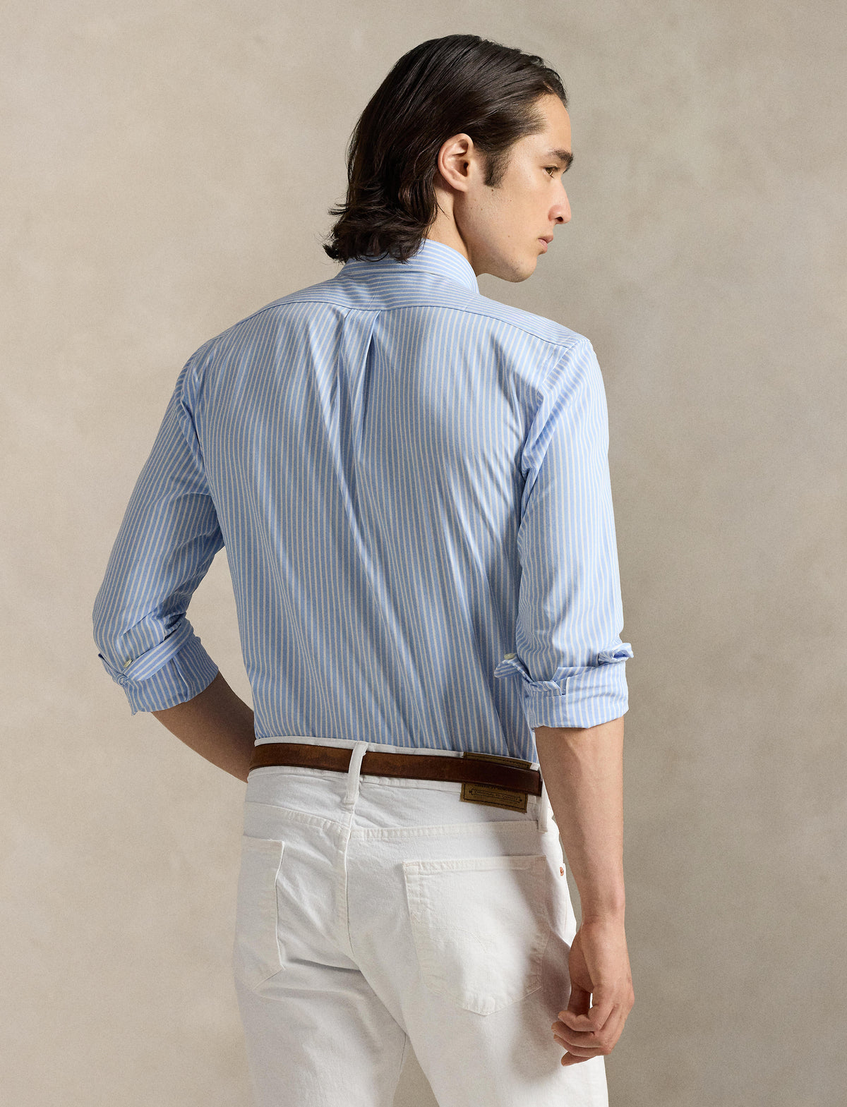 Polo Ralph Lauren - Poplin Stretch Shirt - Stripe - Blue & White
