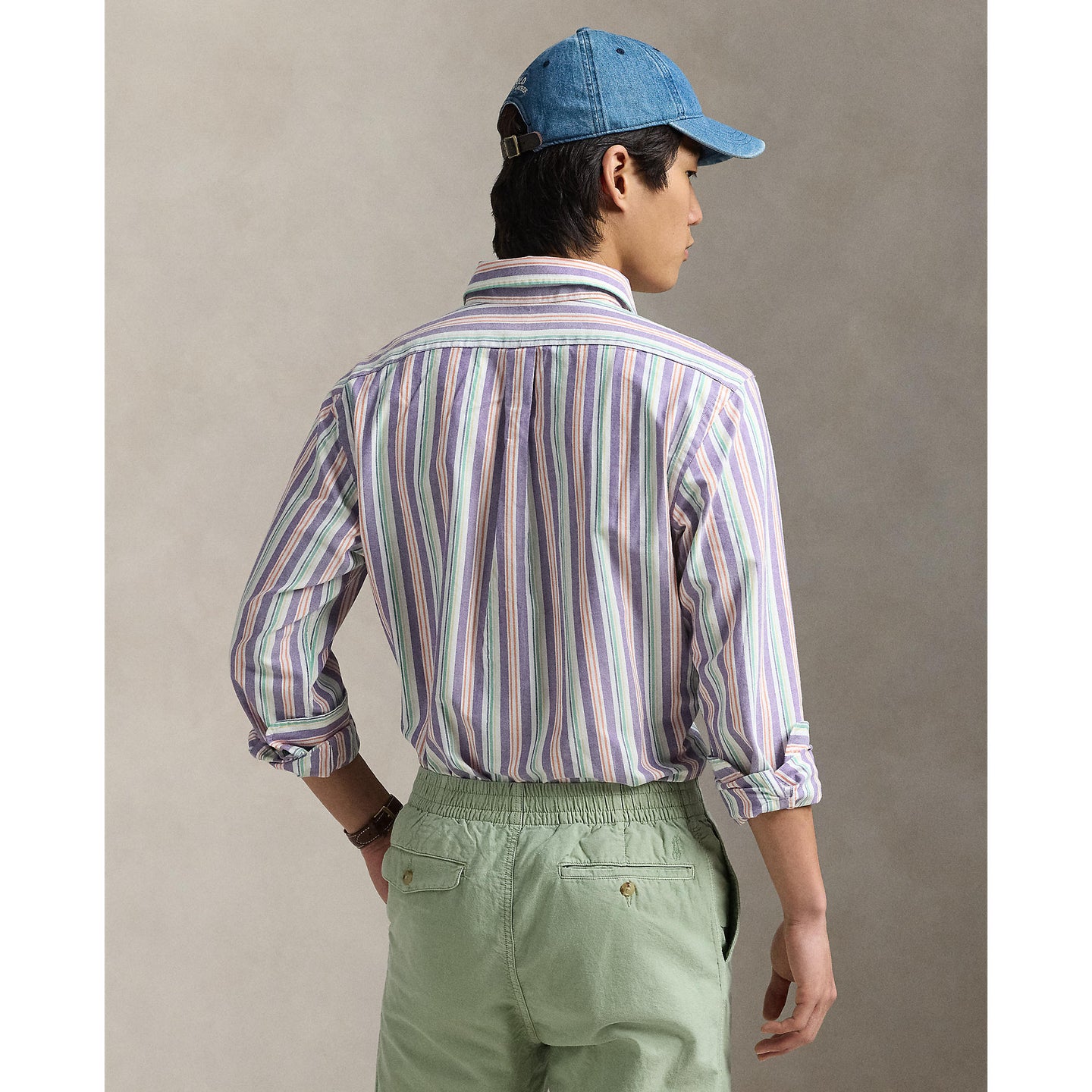 Polo Ralph Lauren - Oxford Shirt -  Stripe - Purple, Orange Multi