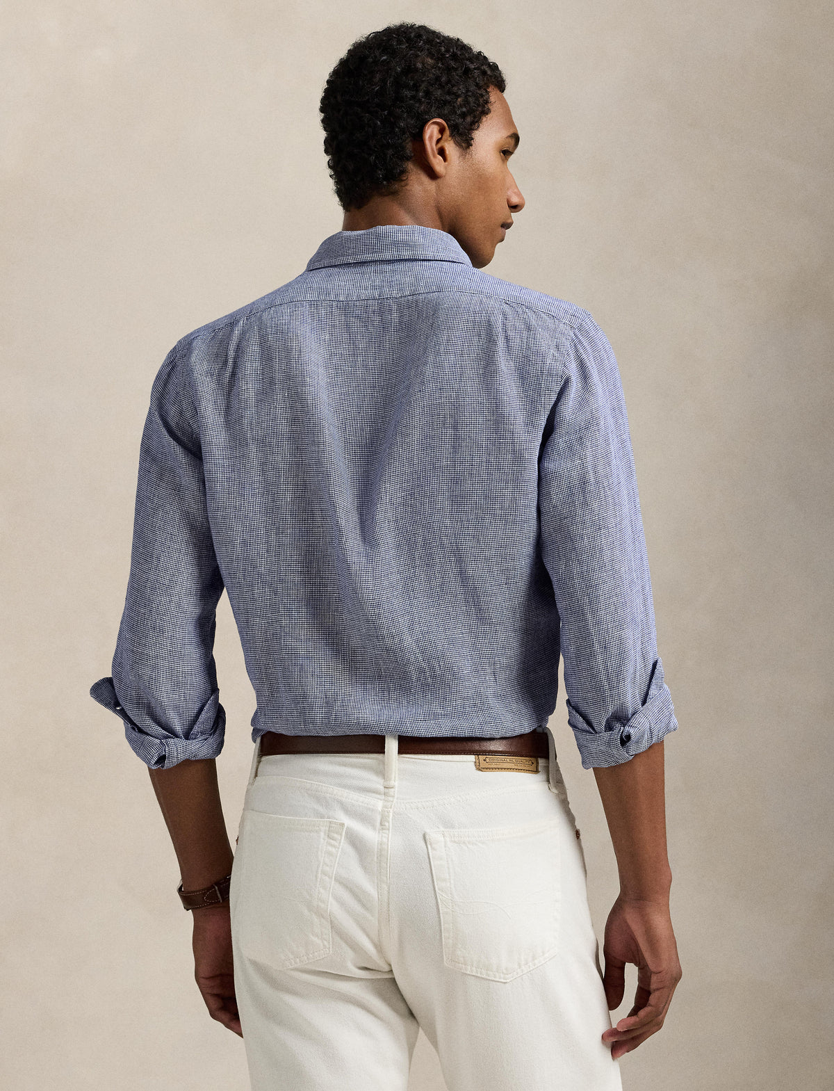 Polo Ralph Lauren - Linen Shirt - Check - Royal White