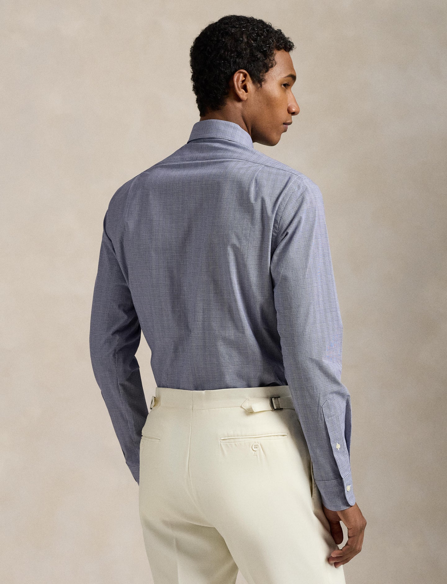 Polo Ralph Lauren - Poplin Stretch Business Shirt - Plaid - Blue & White