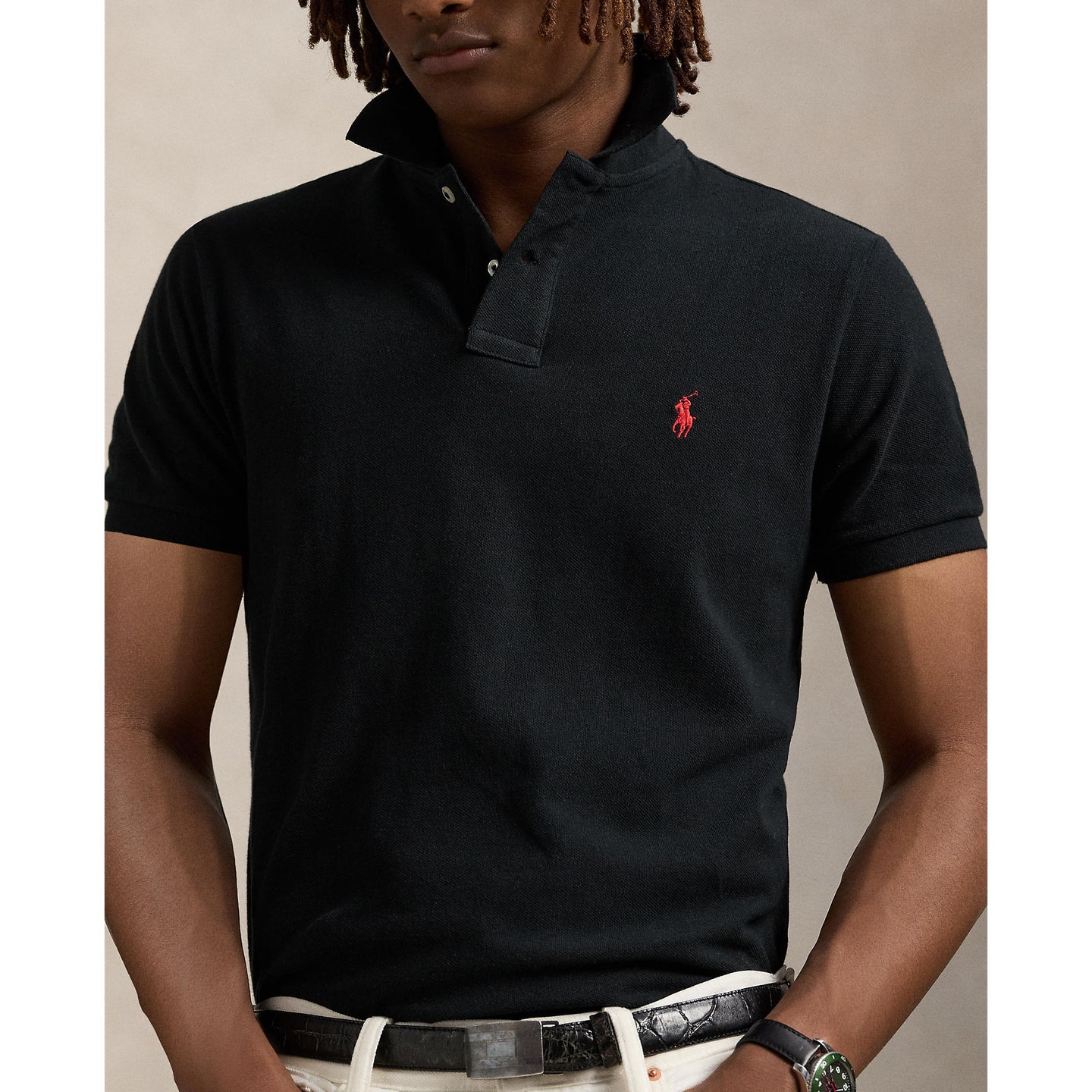 Polo Ralph Lauren - Mesh Polo - Black