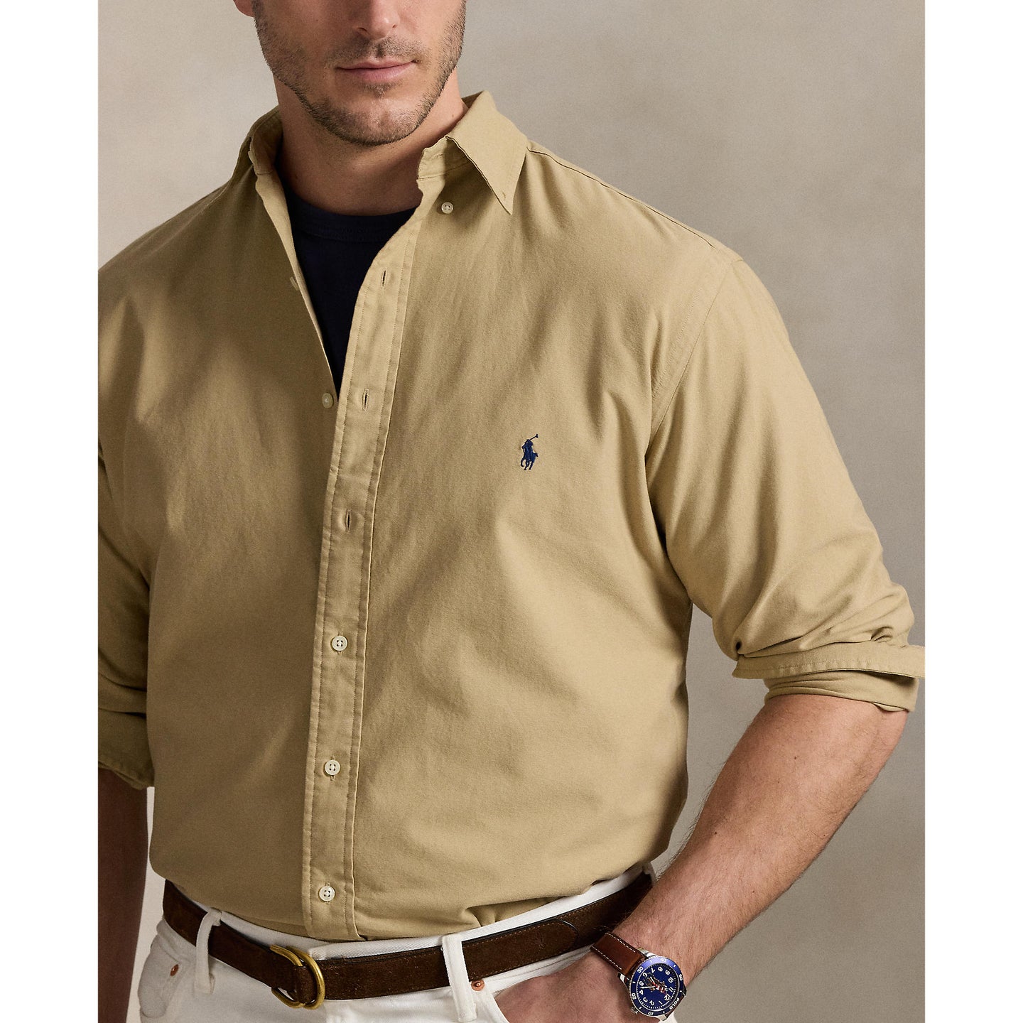 Polo Ralph Lauren - Oxford Shirt - Big & Tall Sizes - Surrey Tan