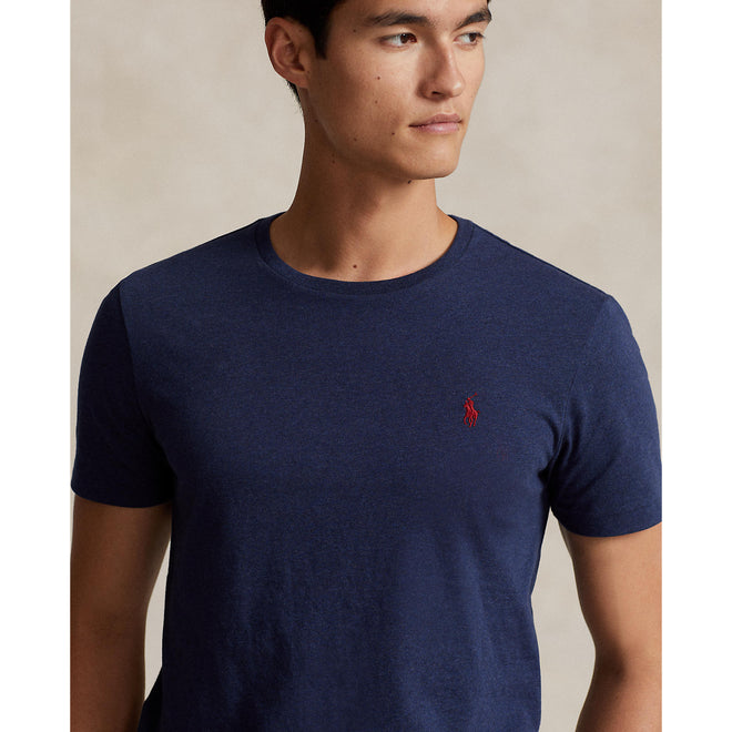 Polo Ralph Lauren Custom Slim Fit Jersey Crewneck T-Shirt - Spring Navy Heather