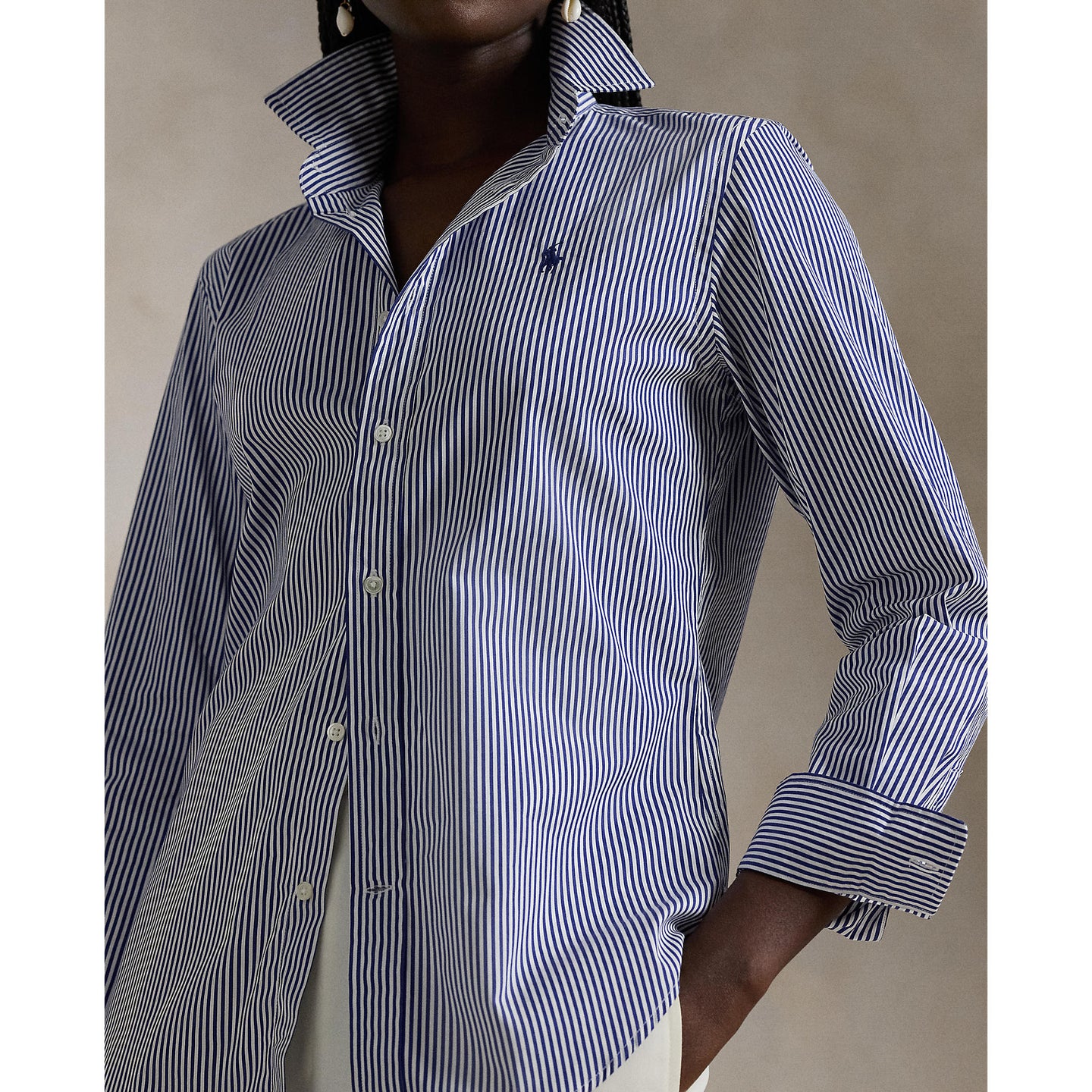 Polo Ralph Lauren - Cotton Shirt - Stripe - White & Blue