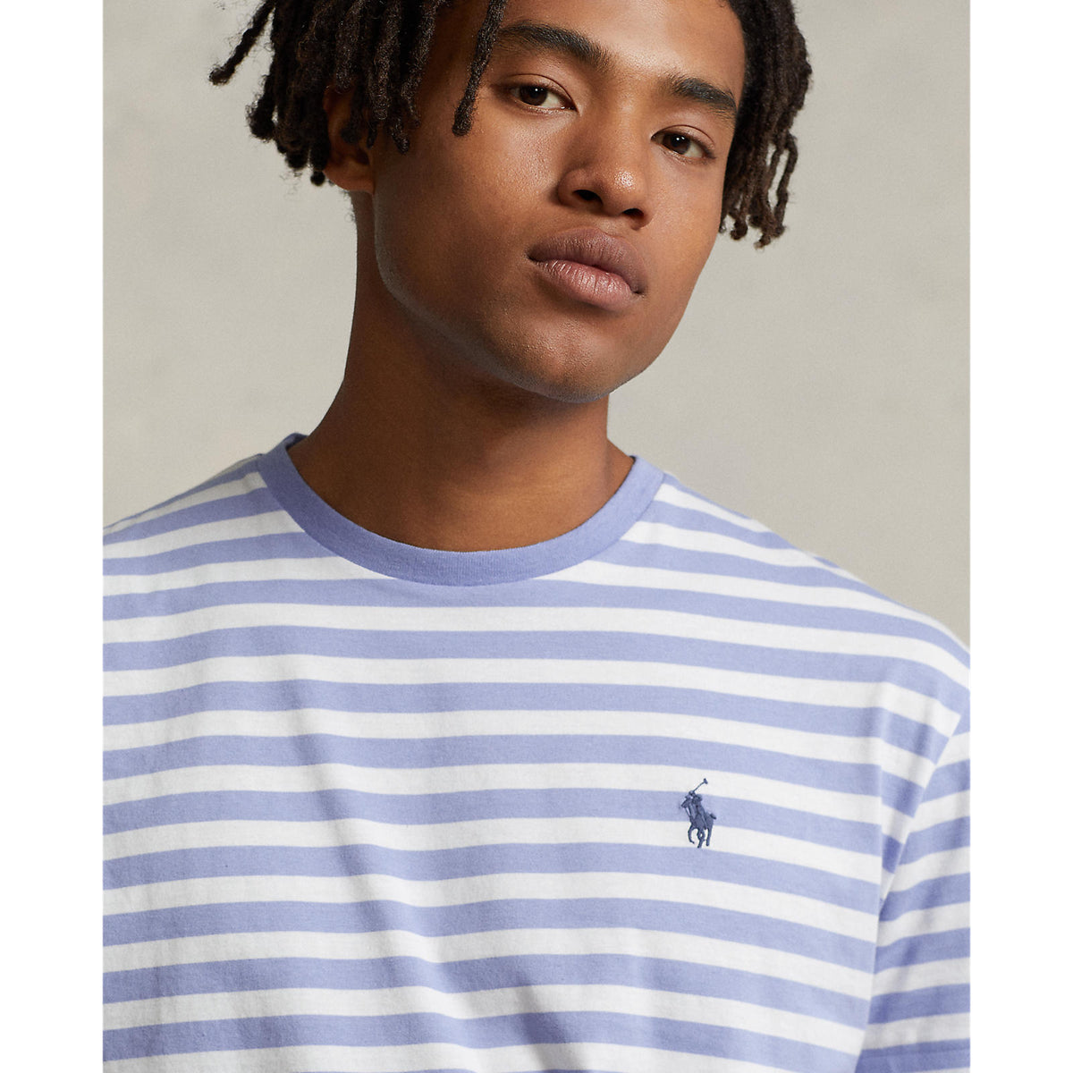 Polo-Ralph-Lauren-Striped-Short-Sleeve-T-Shirt-Lafayette Blue/White