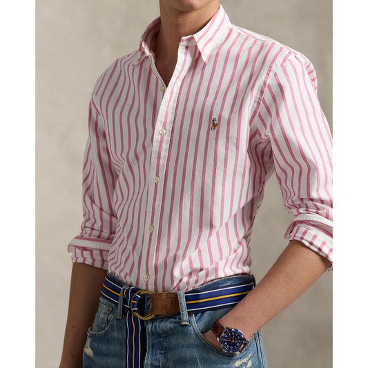 Polo Ralph Lauren - Oxford Shirt - Stripe - Pink & White