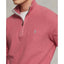 Polo Ralph Lauren Mesh-Knit Cotton Quarter-Zip Sweater - Red Sky Heather