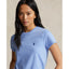 Polo Ralph Lauren Womens Cotton Jersey Crewneck Tee - Dress Shirt Blue