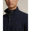 Polo Ralph Lauren - Mesh-Knit Cotton Quarter-Zip Sweater - Navy Heather