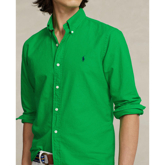 Polo Ralph Lauren Custom Fit Garment-Dyed Oxford Shirt - Green