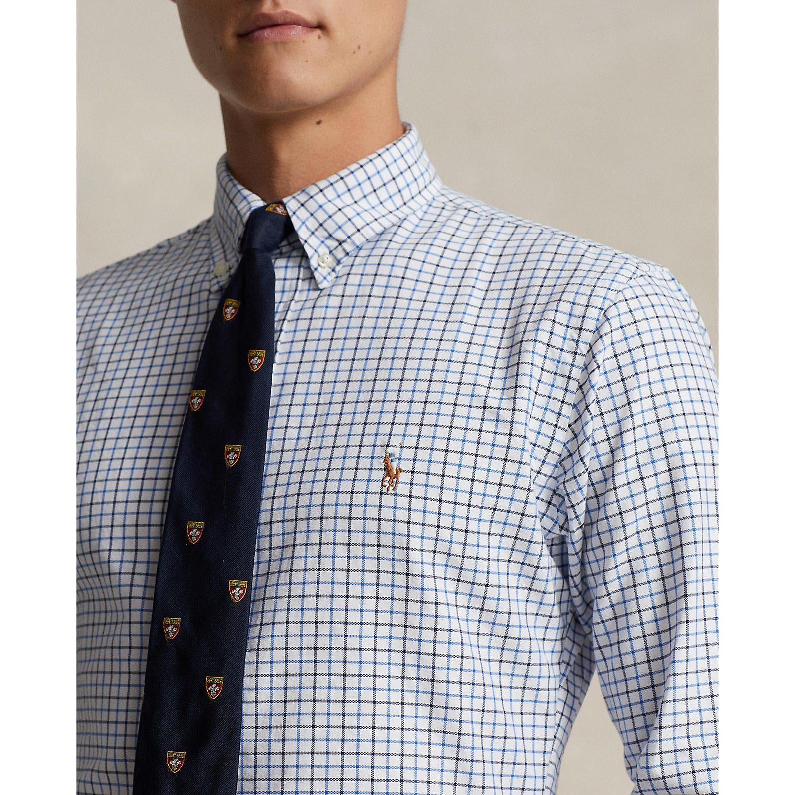 Oxford Shirt Check White Blue Multi - Polo Ralph Lauren – Blowes