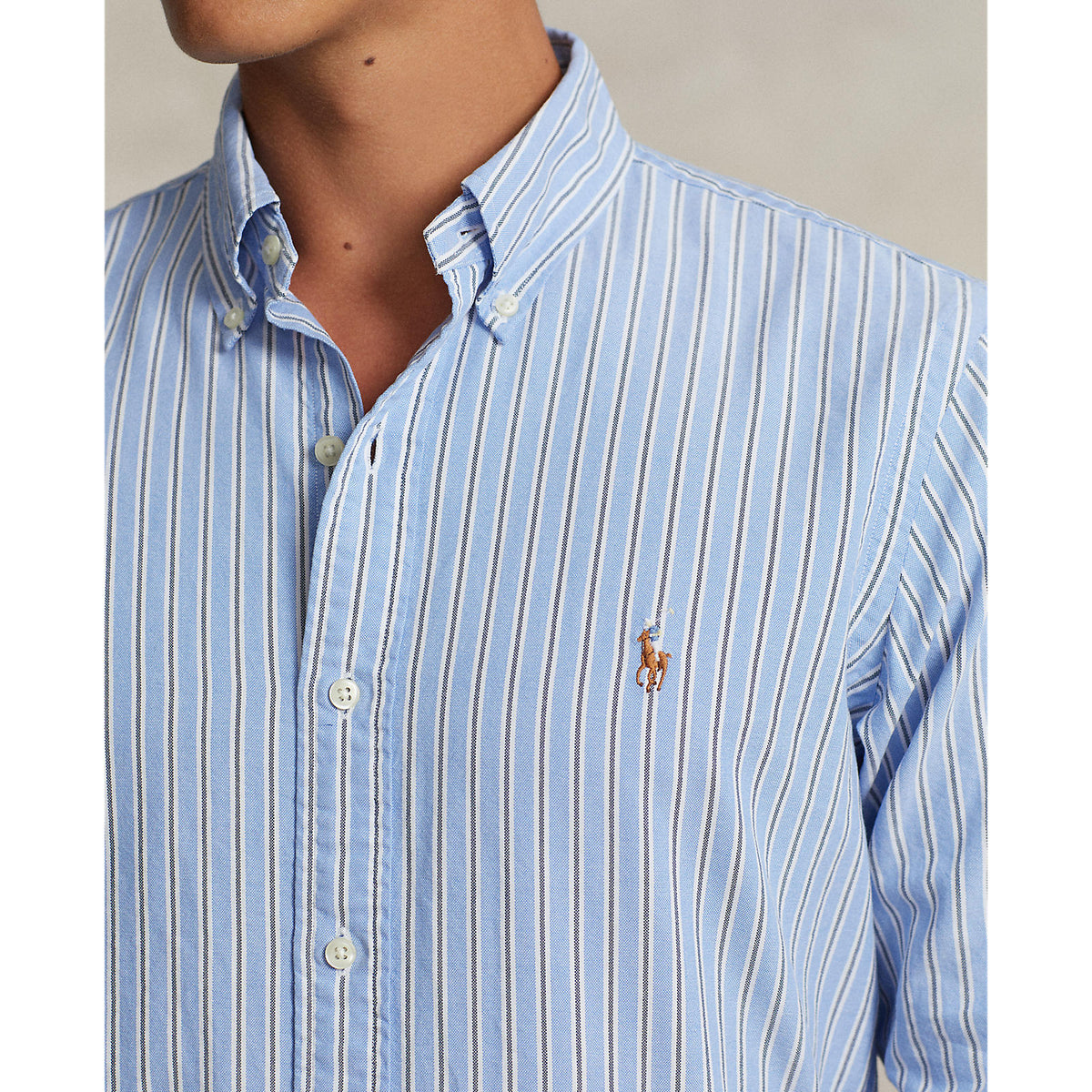 Polo Ralph Lauren - Oxford Shirt - Stripe - Blue & White