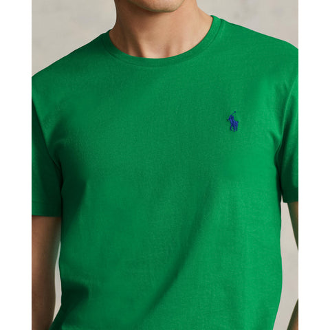 Polo Ralph Lauren Custom Slim Fit Jersey Crewneck T-Shirt - Billiard Green