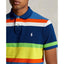Ralph Lauren - Custom Fit mesh polo - Stripe - Blue Multi