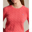Polo Ralph Lauren - Julianna Cable Knit Crewneck Cashmere/Wool Sweater - Rosette Heather