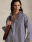 Polo Ralph Lauren - Relaxed Fit Cotton Shirt - Stripe - Navy & White