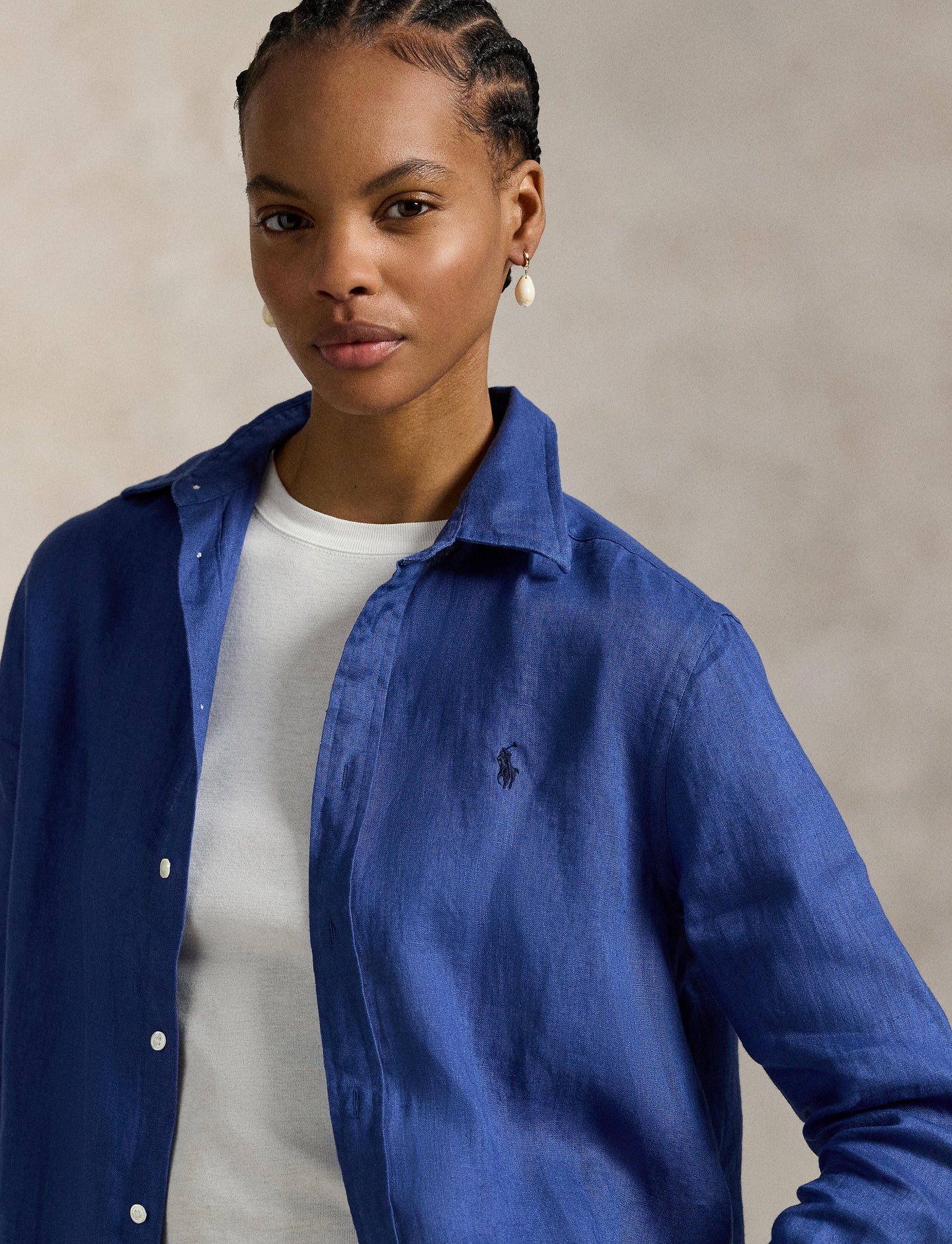 Polo Ralph Lauren - Classic Fit Linen Shirt - Gem Blue