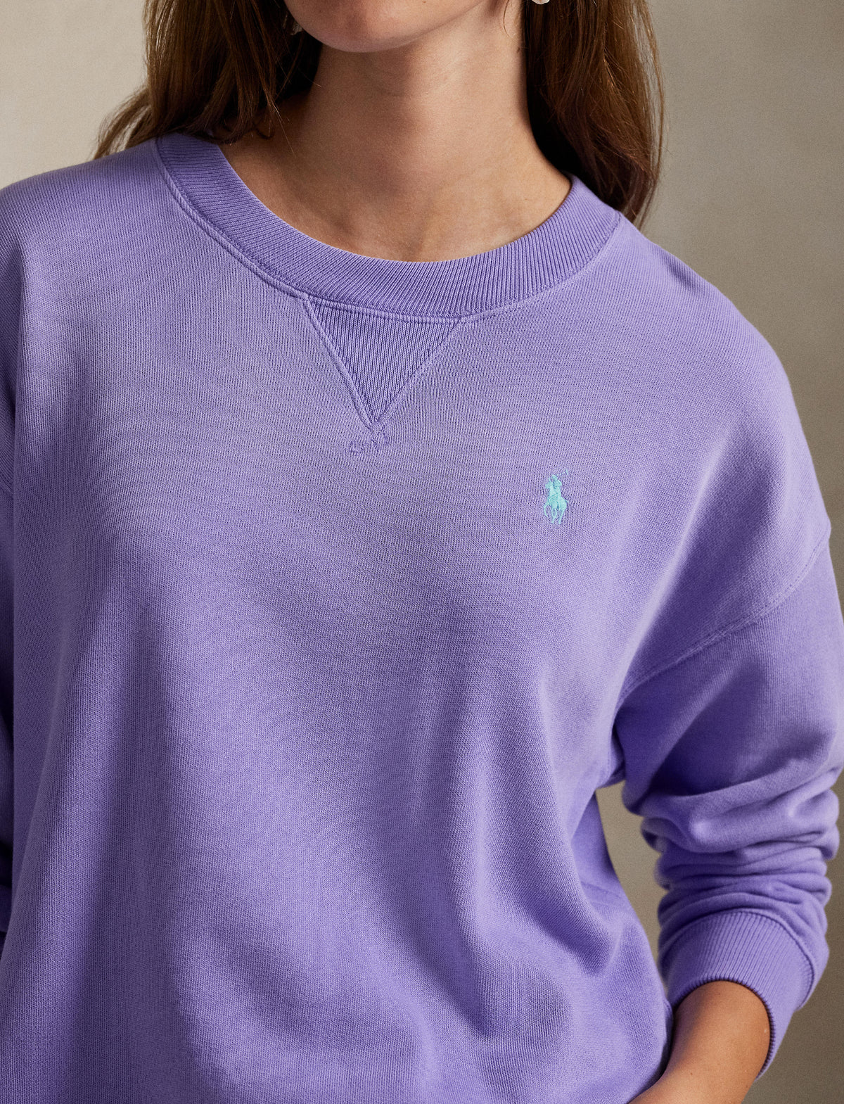 Polo Ralph Lauren - Lightweight Fleece Crew Neck Sweatshirt - Lilac