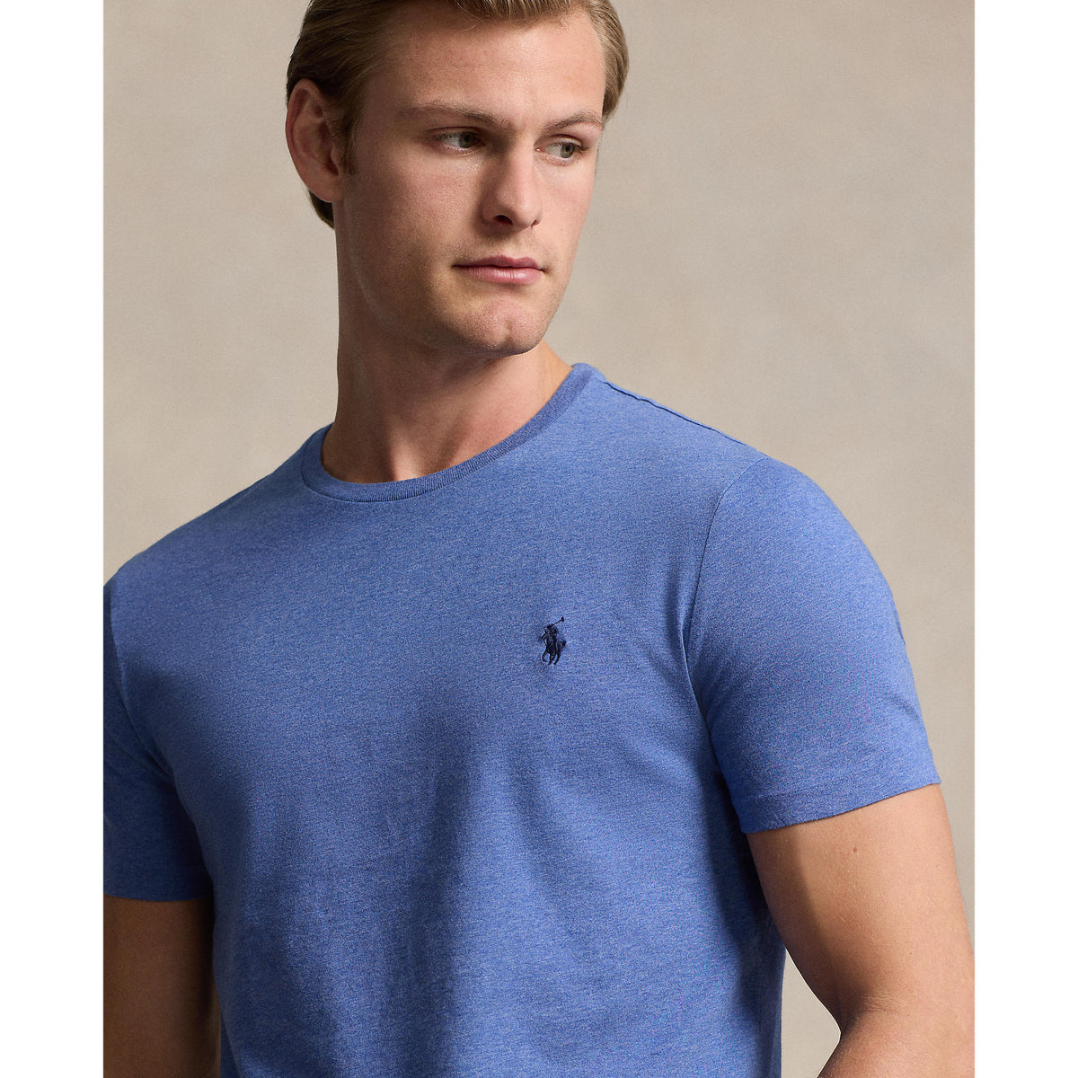 Polo Ralph Lauren - Custom Slim Fit Jersey Crewneck T-Shirt - Faded Royal Heather