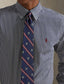 Polo Ralph Lauren - Custom Fit Stretch Poplin Shirt - Stripe - Navy & White