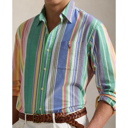 Polo Ralph Lauren - Oxford Shirt - Stripe - Green, Blue Multi