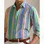 Polo Ralph Lauren - Oxford Shirt - Stripe - Green, Blue Multi