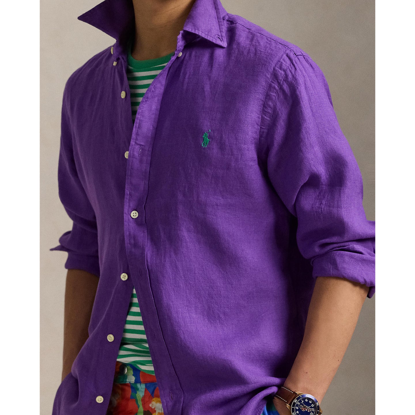Polo Ralph Lauren - Linen Shirt - Purple