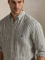Polo Ralph Lauren - Linen Shirt - Big & Tall - Olive White