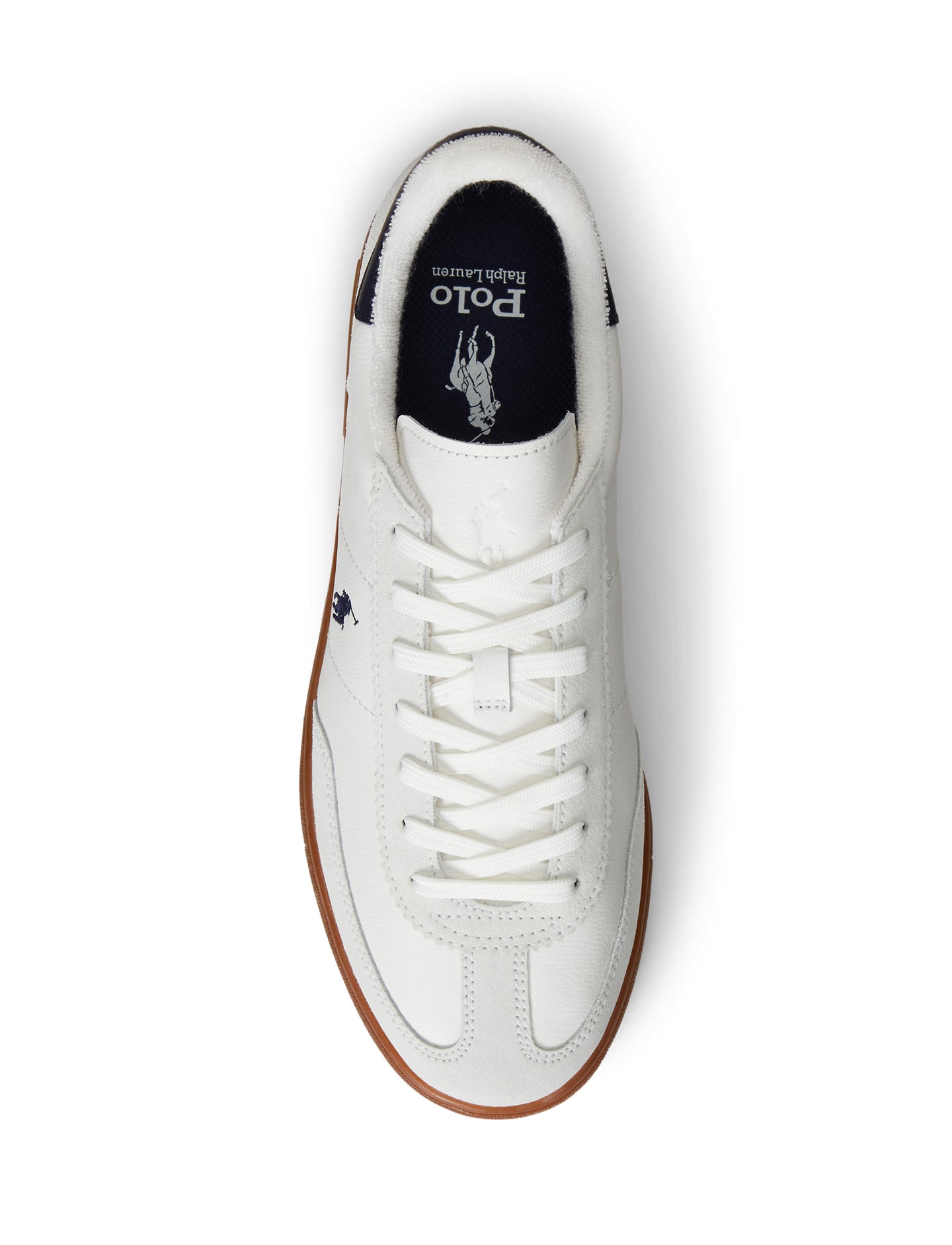 Polo Ralph Lauren - Bedford Leather/Suede Trainer - White/Navy
