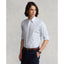 Poplin Stretch Custom Fit Shirt - Stripe - Blue & White