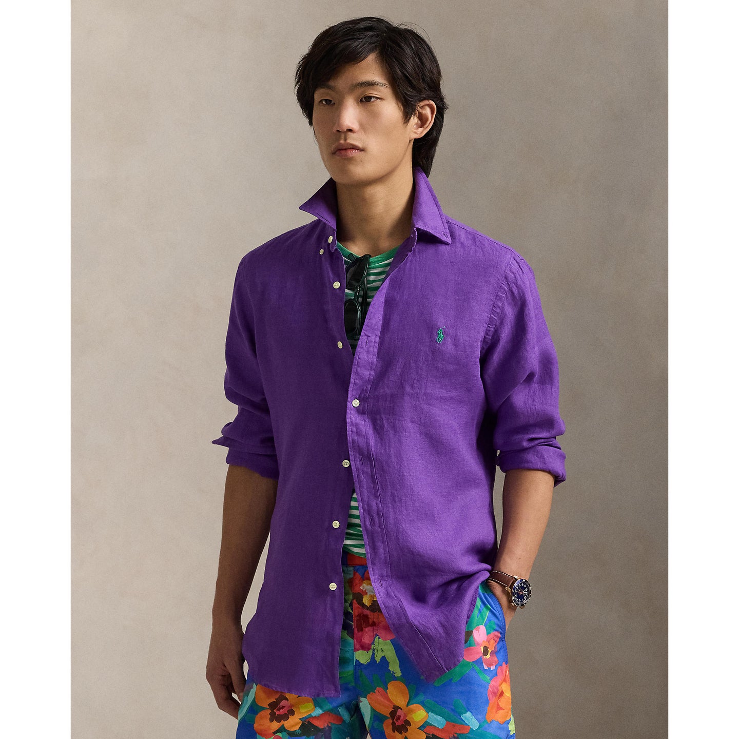 Polo Ralph Lauren - Linen Shirt - Purple