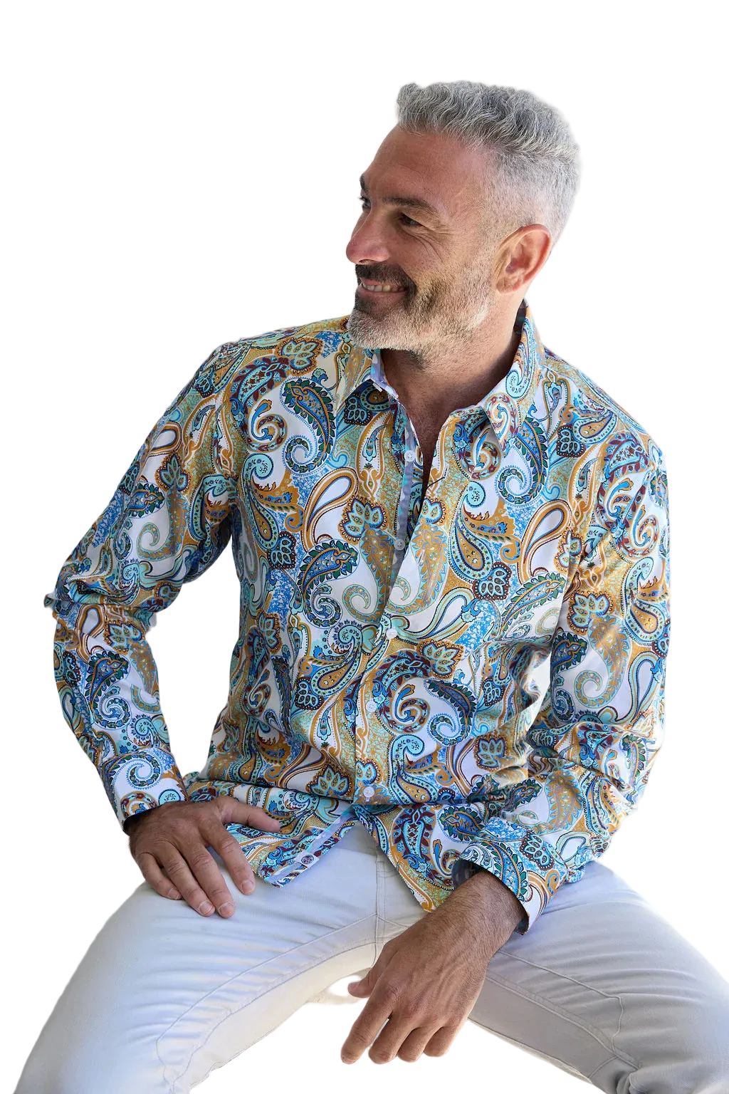 English Laundry - Bristol Paisley Shirt - Mustard