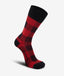 Swanndri - Colombo Check Marino Sock - Black & Red