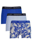GANT - 3 Pack Mixed Trunks - Tropical - Rich Blue