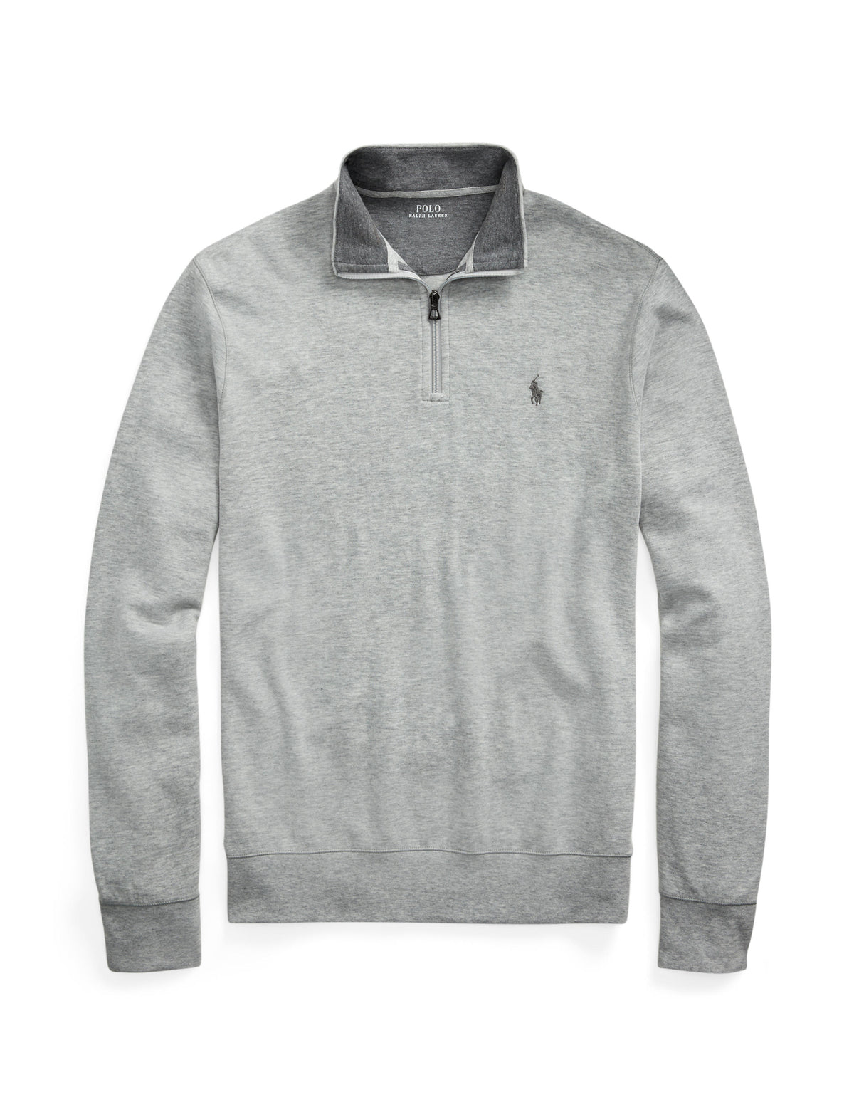 Polo Ralph Lauren - Luxury Jersey Quarter Zip Sweatshirt - Andover Heather