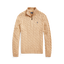Polo Ralph Lauren - Cable Knit Quarter Zip Sweater - Camel Melange