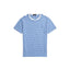 Custom Fit Striped Jersey T-Shirt - Liberty Blue & White