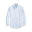 Poplin Stretch Custom Fit Shirt - Stripe - Blue & White