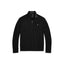 Luxury Jersey Quarter-Zip Pullover - Polo Black