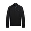 Wool Quarter-Zip Sweater - Black