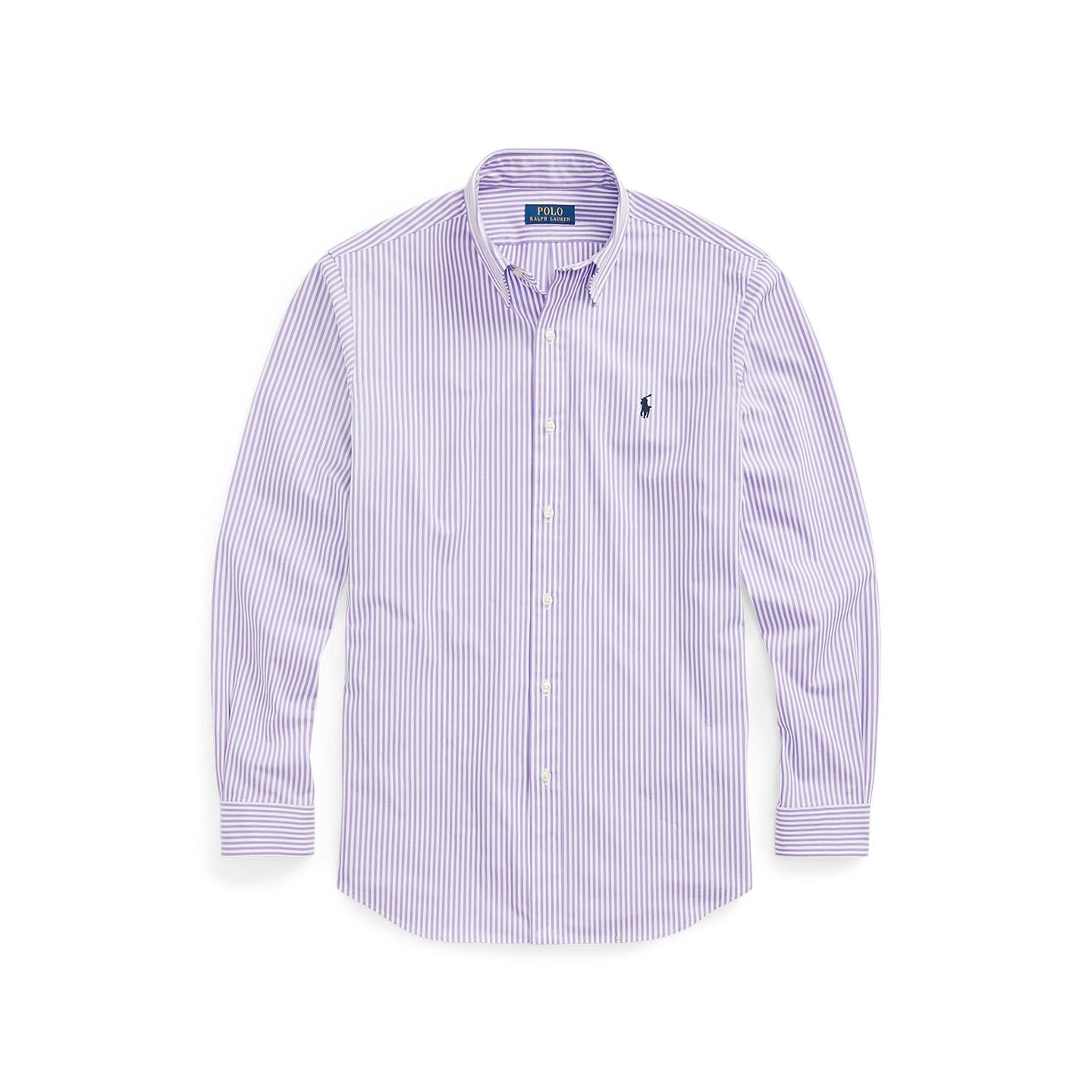 Polo Ralph Lauren - Stretch Poplin Shirt - Stripe - Lavender & White