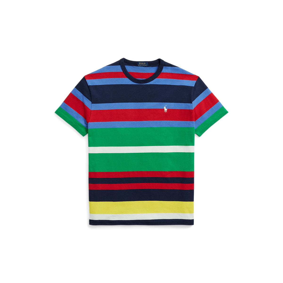 Polo Ralph Lauren - Classic Fit Crew Neck Knitted T-Shirt - Multicoloured Stripes