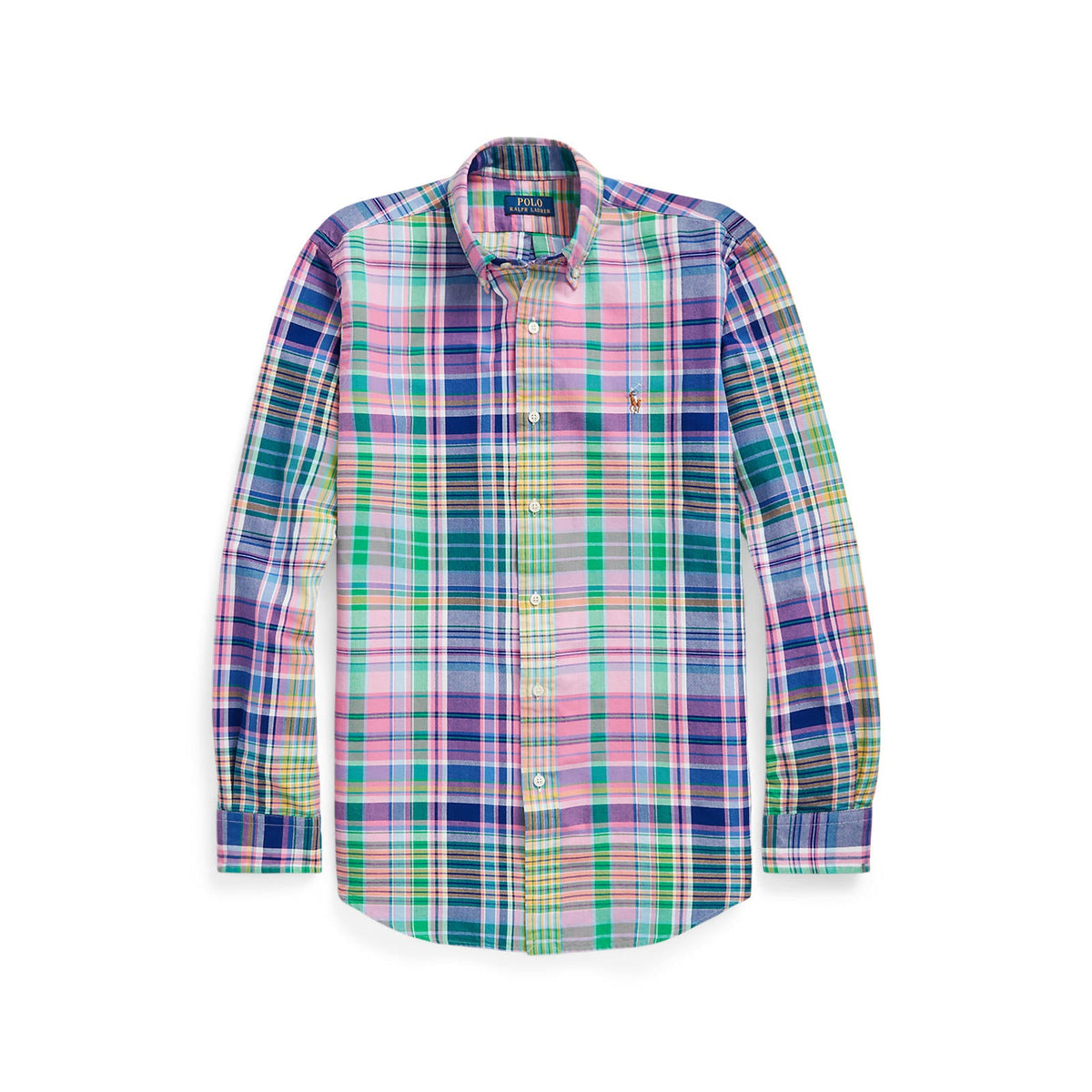 Polo Ralph Lauren - Oxford Shirt-t - Check - Pink/Green Multi