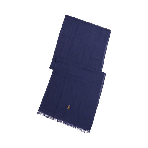 Polo-Ralph-Lauren-Washed-Linen-Blend-Scarf-Newport-Navy