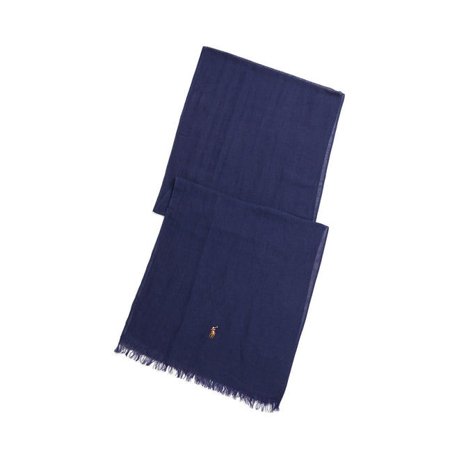 Polo-Ralph-Lauren-Washed-Linen-Blend-Scarf-Newport-Navy