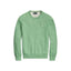 Mesh Knit Cotton Crewneck Sweater - Pistachio