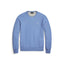 Mesh Knit Cotton Crewneck Sweater - Summer Blue