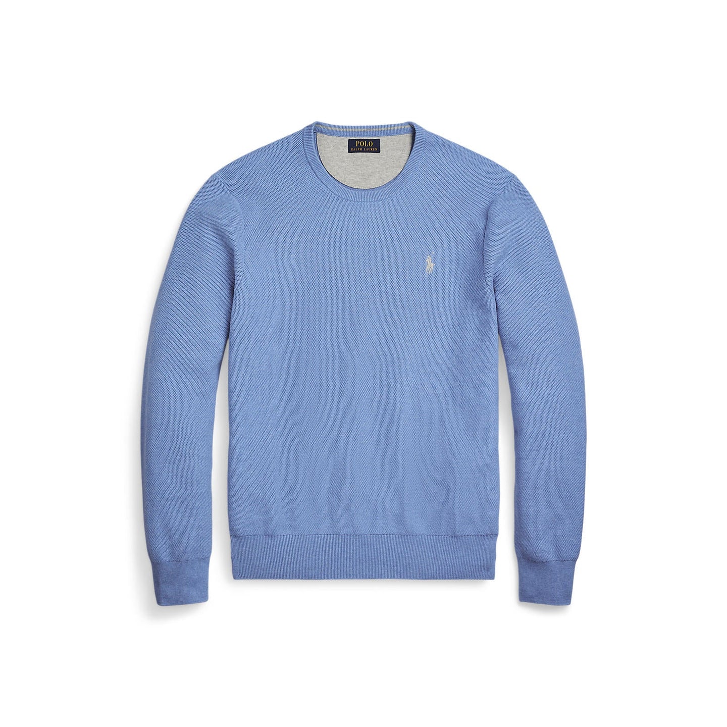 Polo Ralph Lauren - Mesh Knit Cotton Crewneck Sweater - Light Blue
